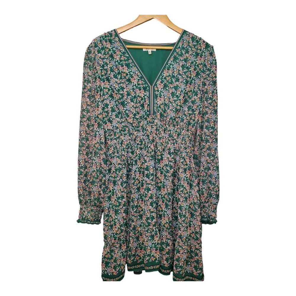 Max Studio Size XL Smocked Waist Flutter Sleeve Dress